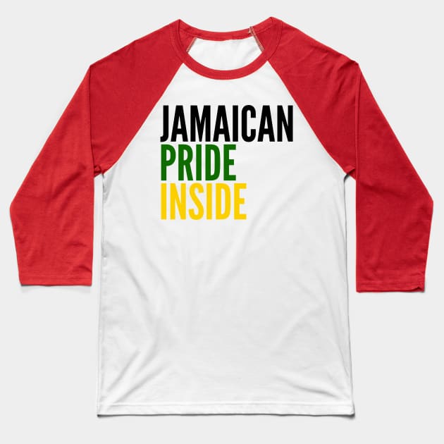 Jamaican Pride Inside Baseball T-Shirt by MessageOnApparel